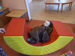 Na zahrádce pod jabloní, motýlek tam včelku honí