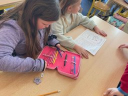 Návštěva první třídy v ZŠ náměstí Míru